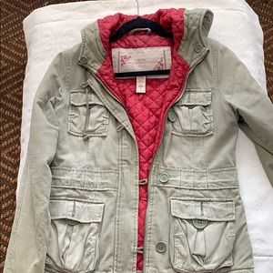 Abercrombie & Fitch olive green army jacket